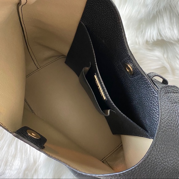 Tory Burch Black Pebbled Shoulder Bag - Picture 7 of 8